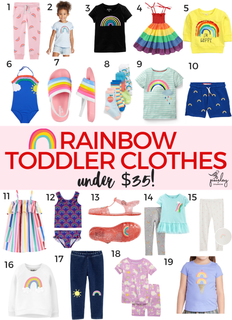 Rainbow Clothes for Toddlers Under 35 Paisley & Sparrow