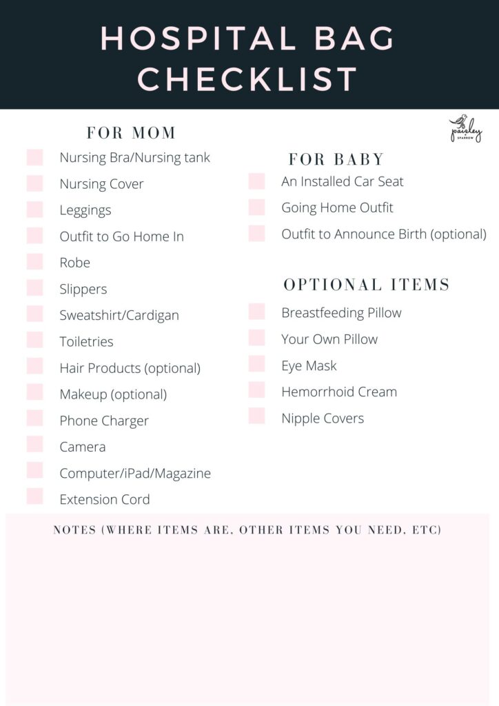 Hospital Bag Checklist 17 Items You Need 4 You Don t 