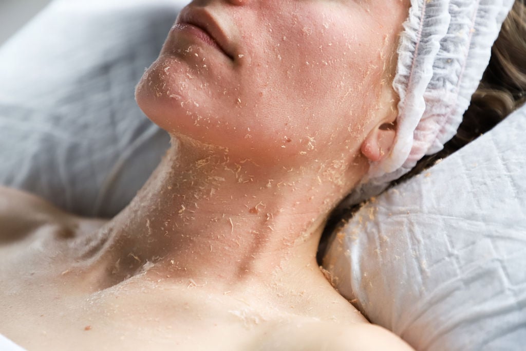 Facial for a spa day at home