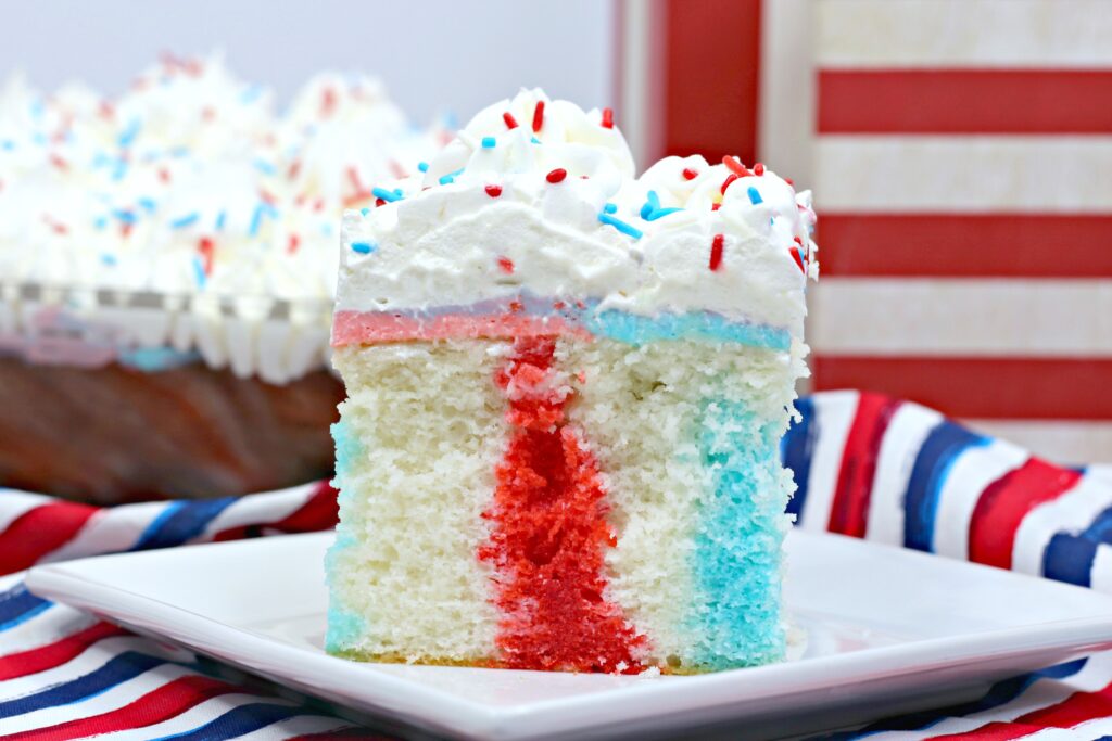  Patriotic Poke Cake