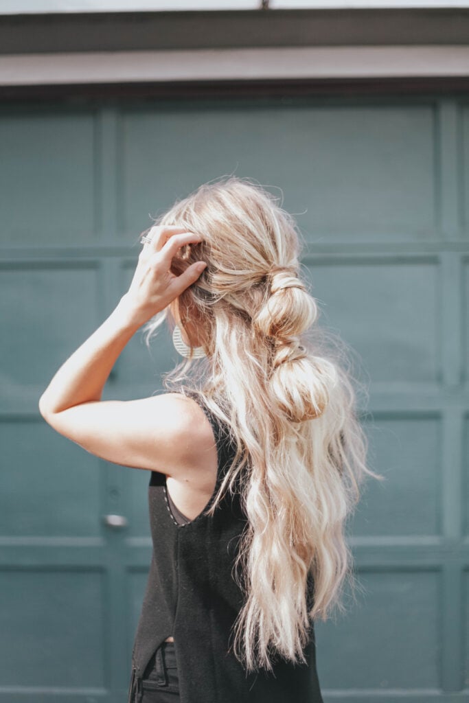 the Easiest Bubble Ponytail Tutorial