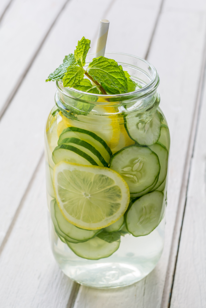 Infuse water for your spa day