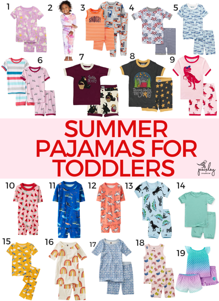 Summer Pajamas for Toddlers