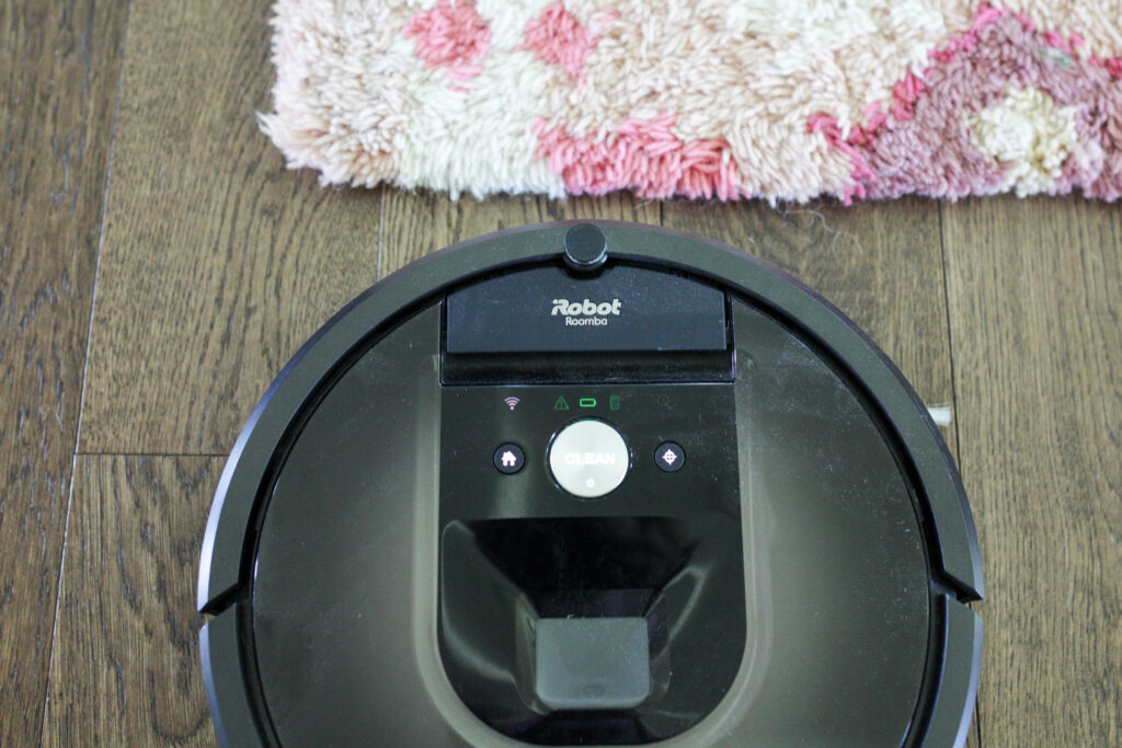 Roomba on hardwood