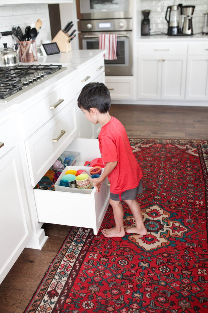 Get your kids to help with chores at an early age.