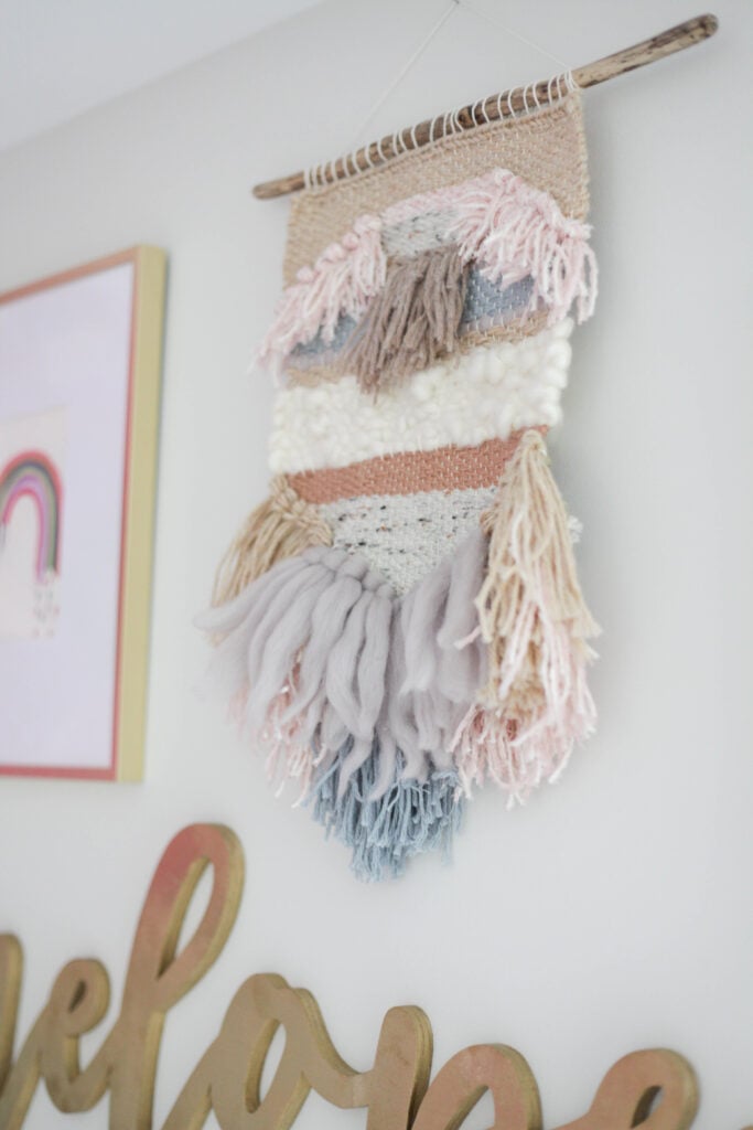 Woven wall hanging