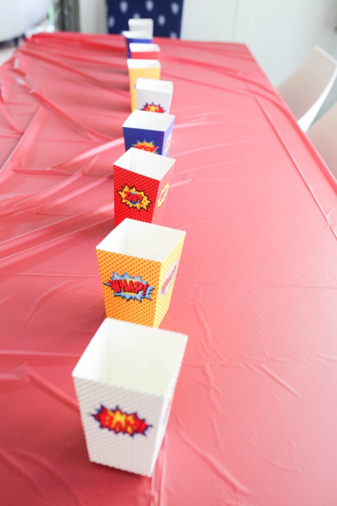 Superhero tablescape