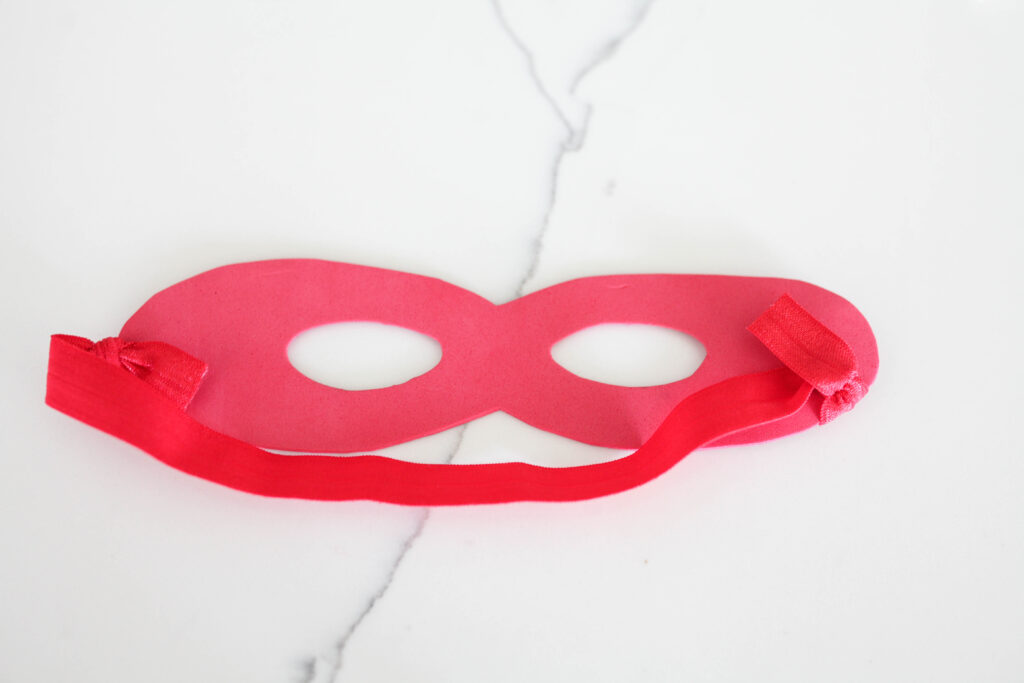 Superhero mask with elastic band