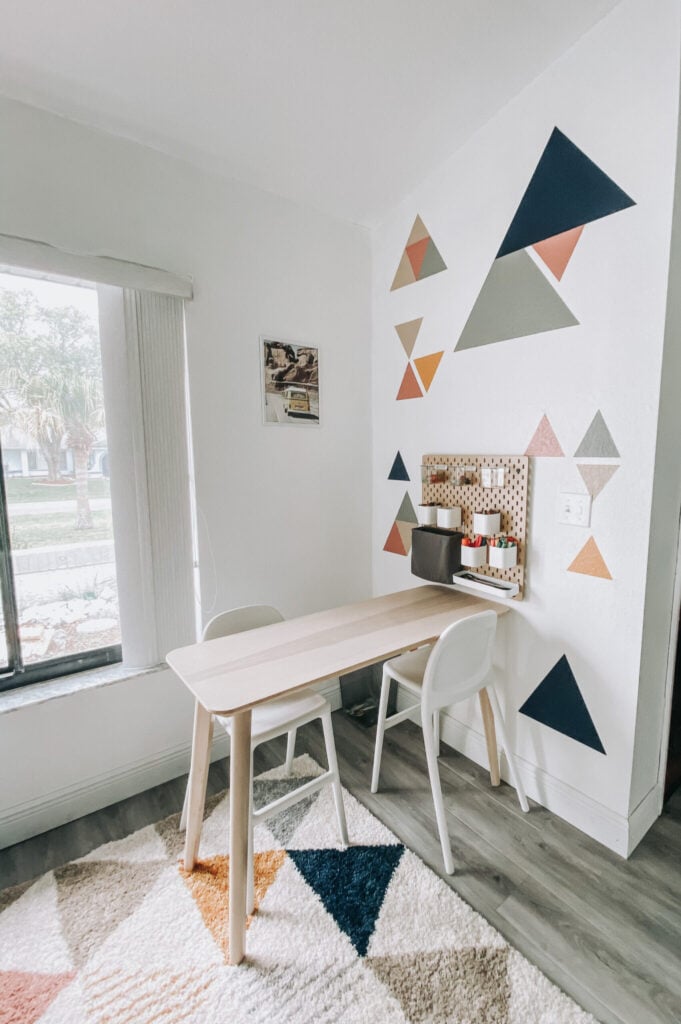 Painted Geometric Wall