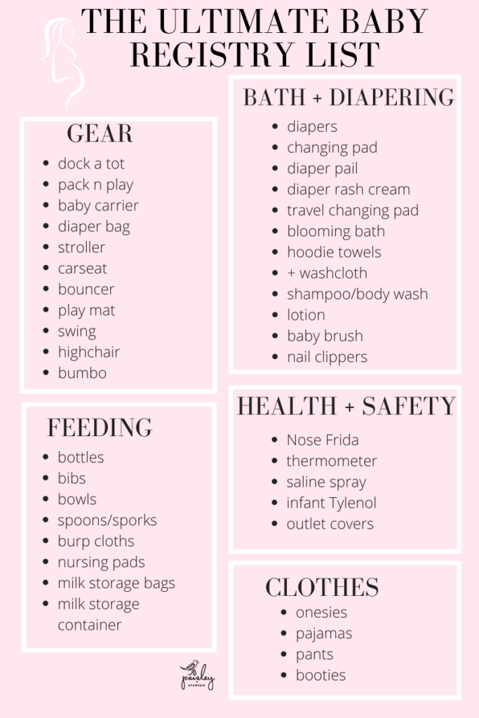 Baby Registry Checklist (with Free Printable) from a Mom of 3!