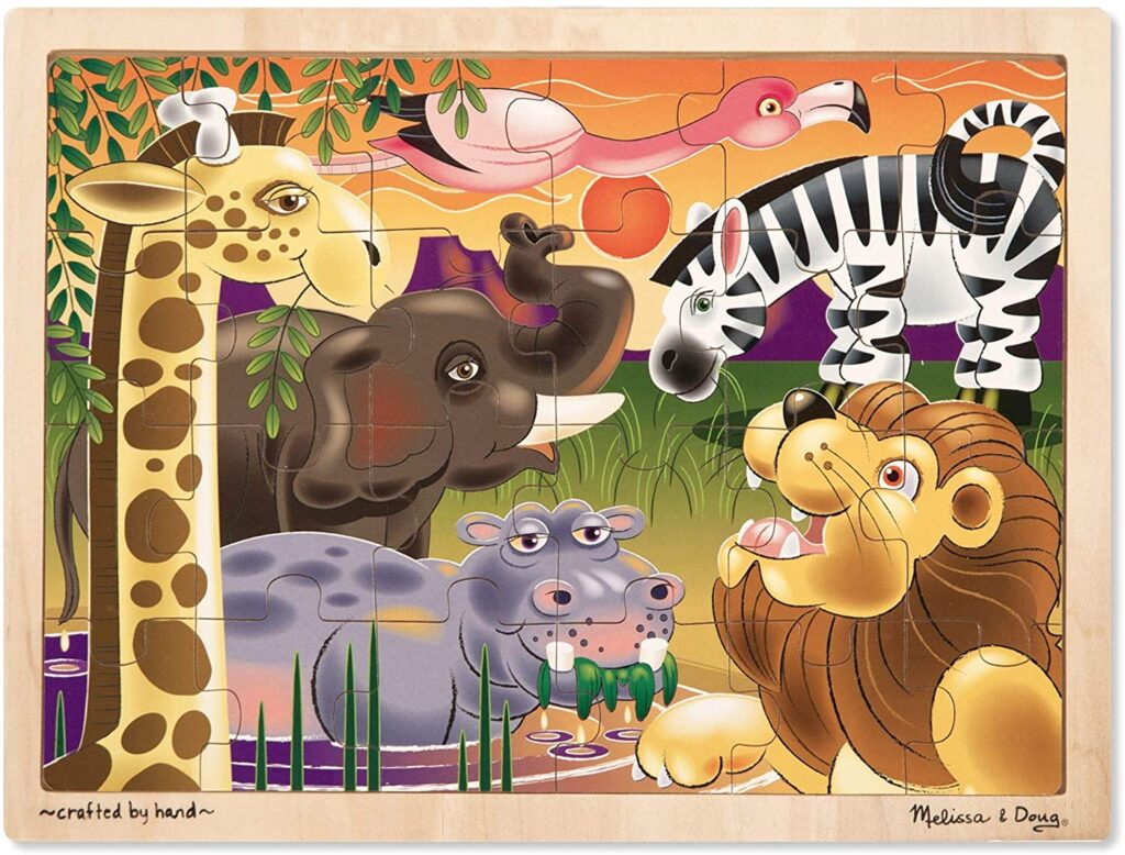 Melissa & Doug African Plains Jigsaw Puzzle 24 pc