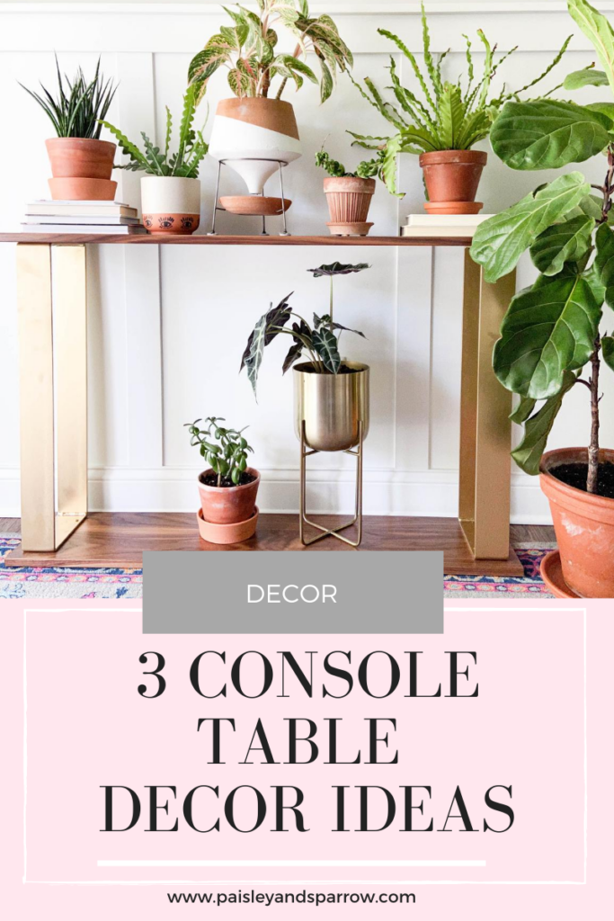 3 console table decor ideas