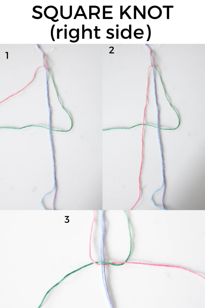 how to do a square knot