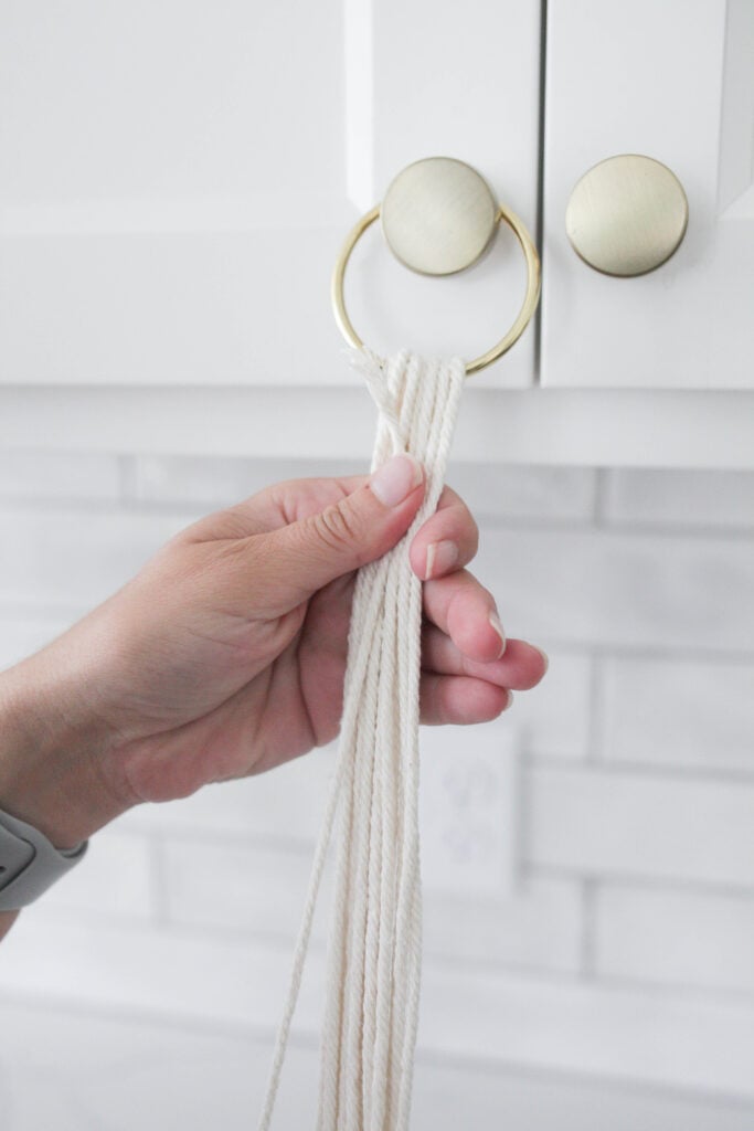 How to Make The Easiest DIY Macrame Plant Hanger Ever (+ Video)