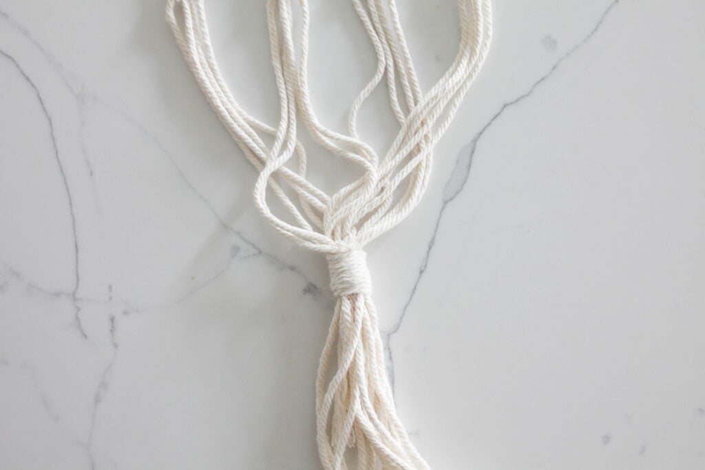 End with a gathering knot