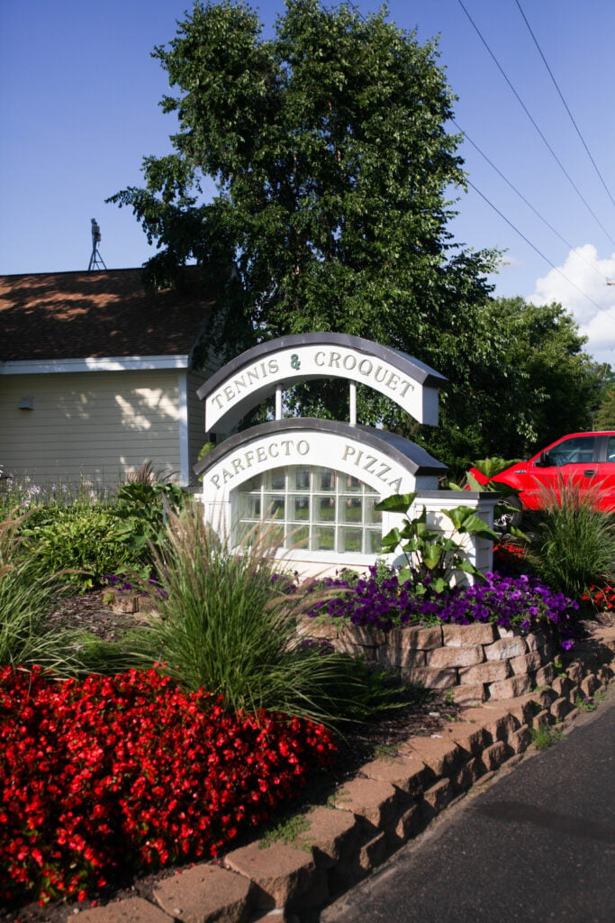 Tennis and Croquet Club sign