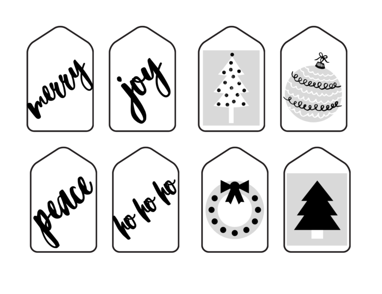 64 Free Printable Christmas Gift Tags + Simple Wrapping Ideas - Paisley ...