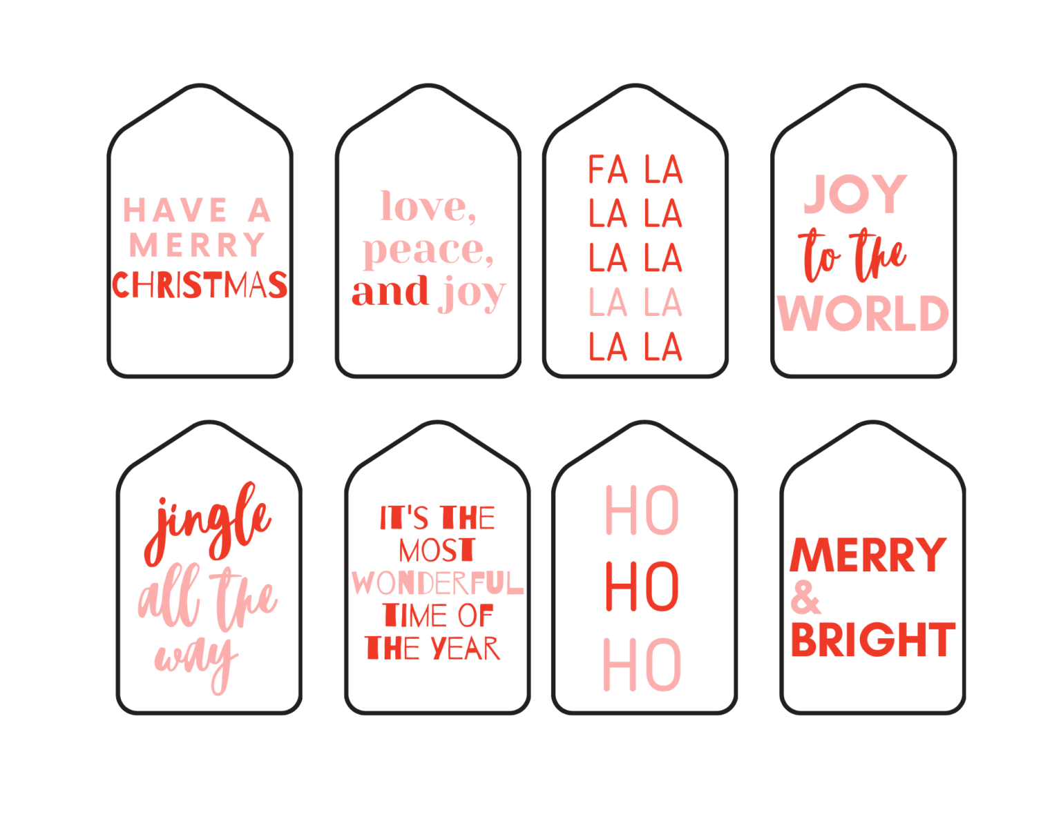 64 Free Printable Christmas Gift Tags + Simple Wrapping Ideas - Paisley 