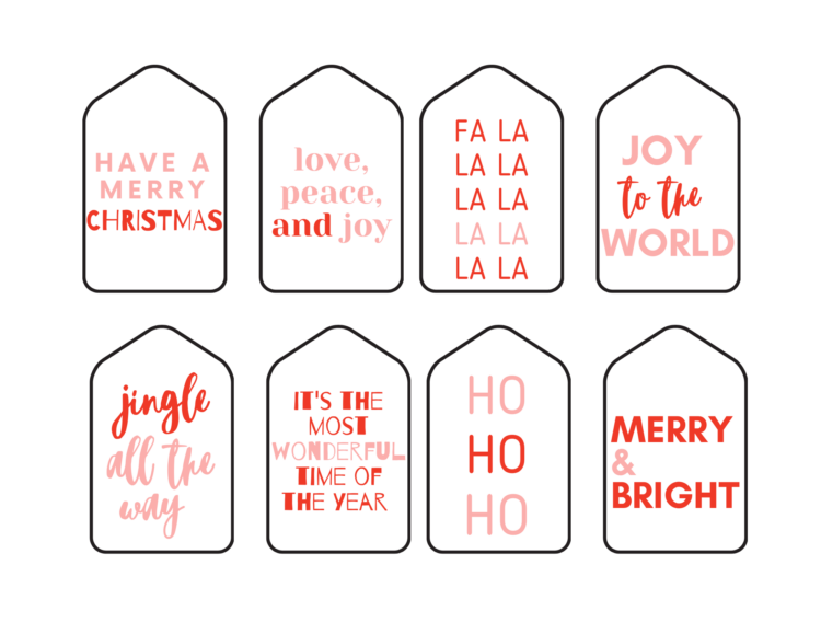 64 Free Printable Christmas Gift Tags + Simple Wrapping Ideas - Paisley ...