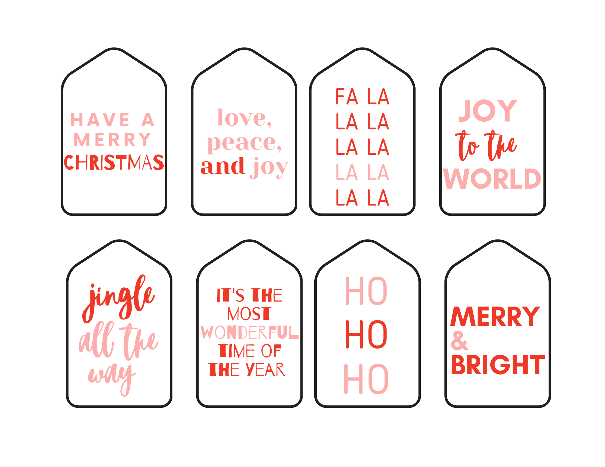 64 Free Printable Christmas Gift Tags + Simple Wrapping Ideas - Paisley ...