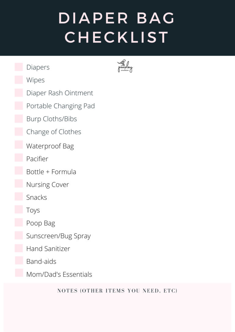 Diaper Bag Checklist 17 Essentials To Pack Expert Tips From A Mom Of 