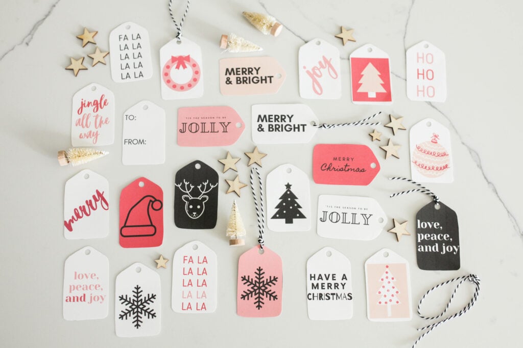 Printable gift tags