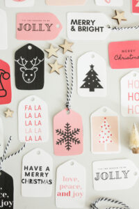 64 Free Printable Christmas Gift Tags + Simple Wrapping Ideas - Paisley ...