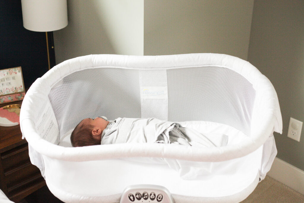 Babies sleep comfortably and safely in the HALO BassiNest Swivel Sleeper