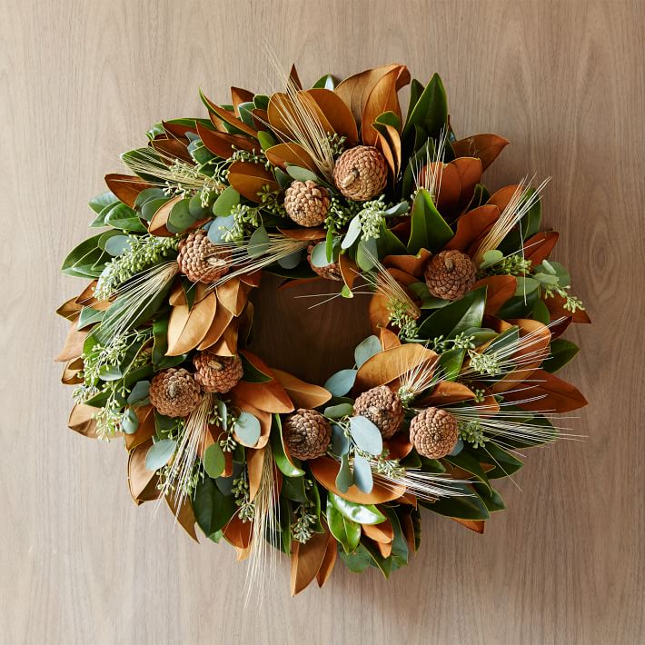 Magnolia Wheat Wreath