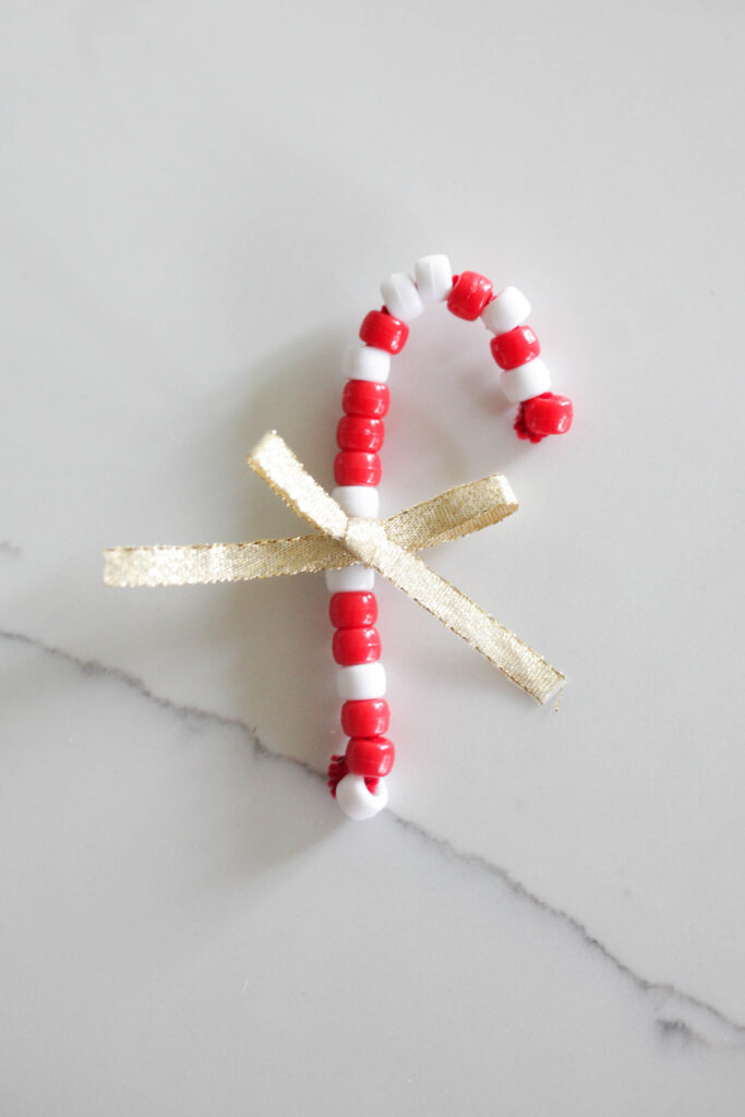 Pipe cleaner candy cane