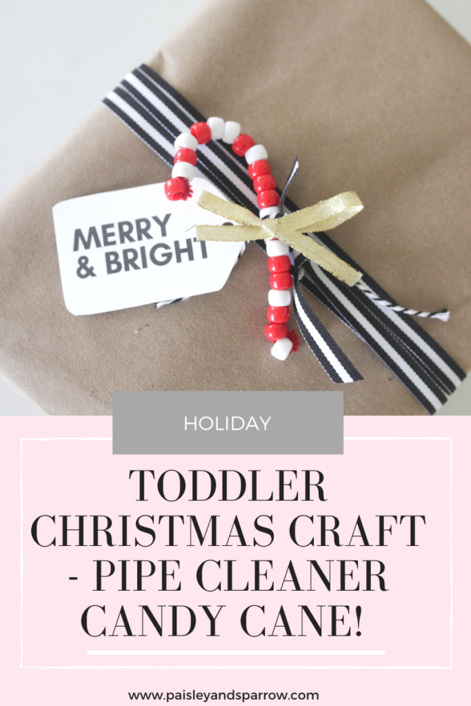 Easiest Pipe Cleaner Candy Canes (for Toddlers!) Paisley & Sparrow