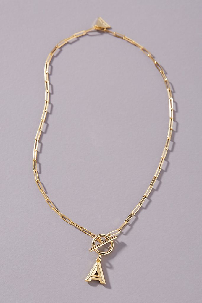 Chain Link Letter necklace