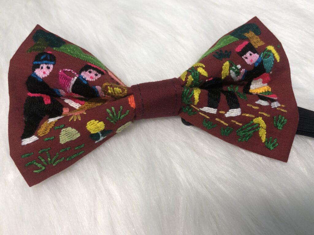 Pre-tie fabric bow tie