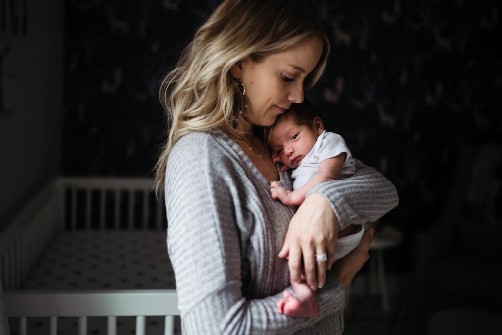 Newborn and mom