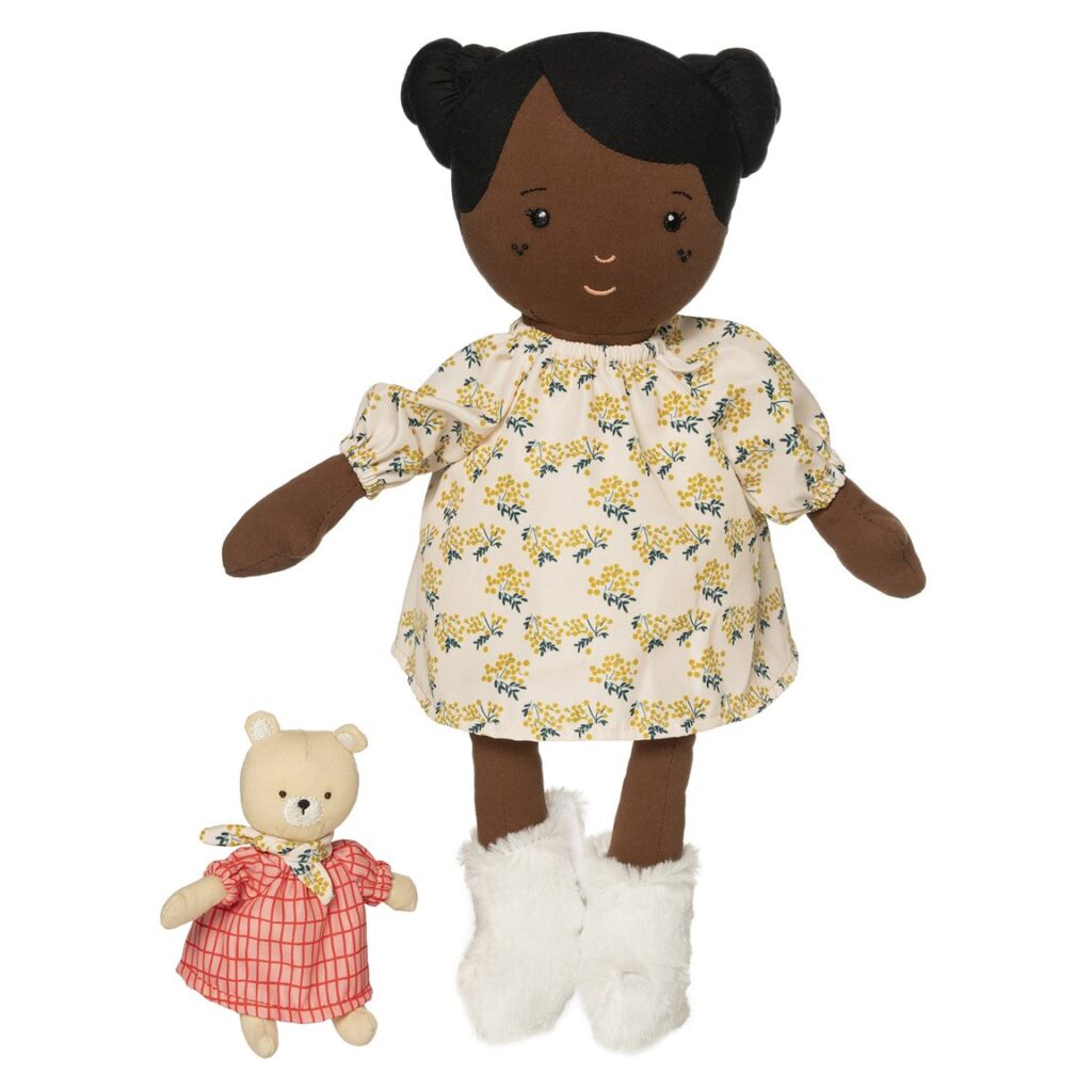 Girl Manhattan Friends doll and small teddy bear