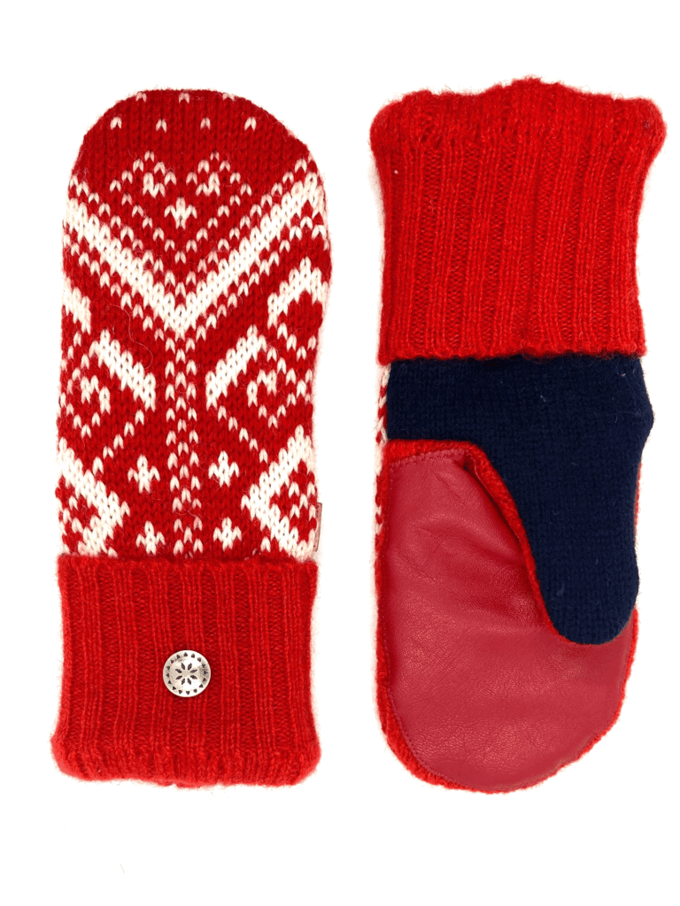 Nordic Mittens red
