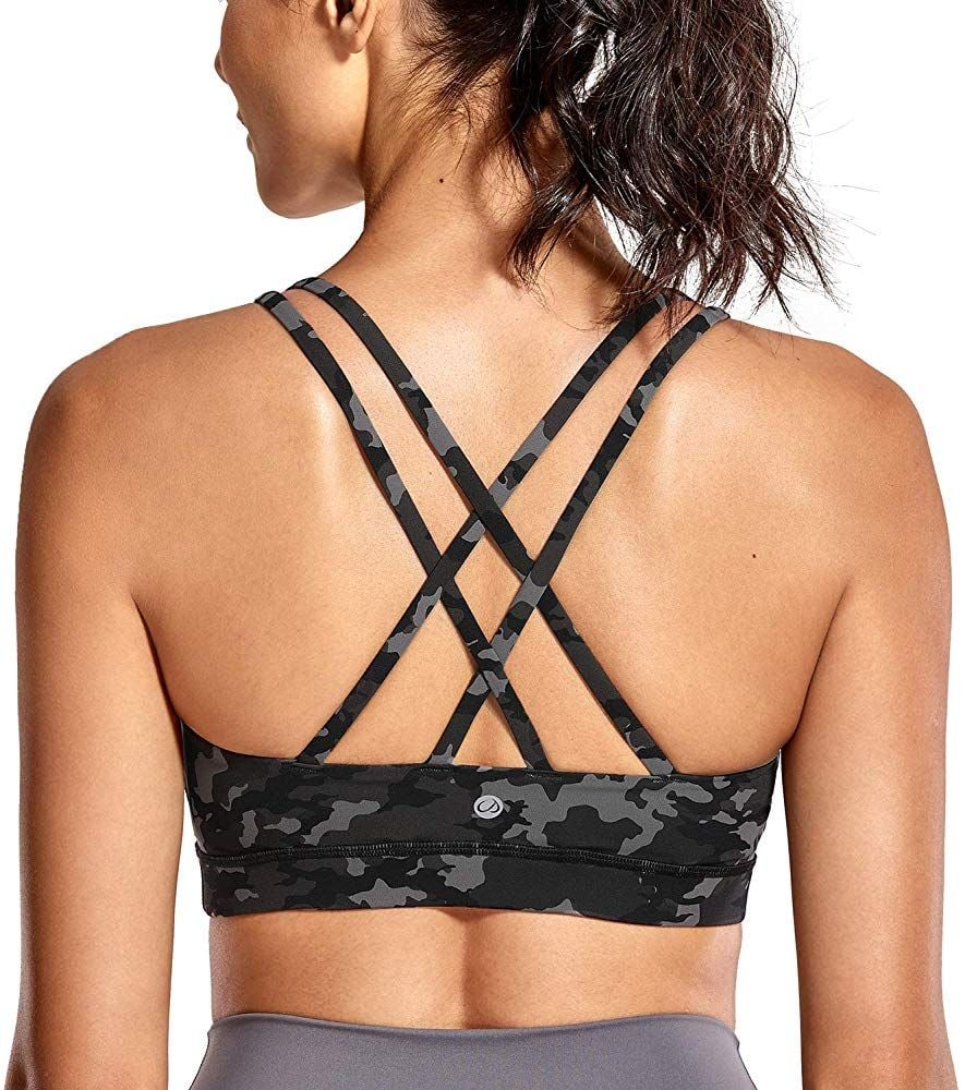 CRZ YOGA Strappy Padded Sports Bra