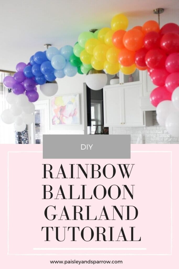 How to Make a Rainbow Balloon Garland