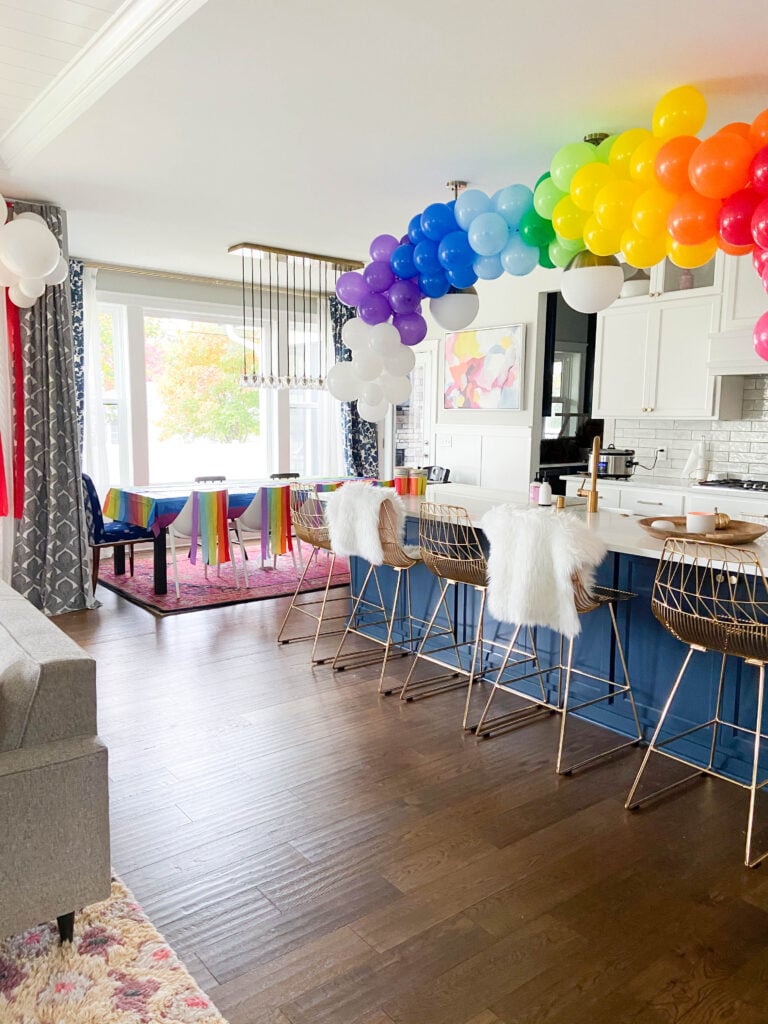 How to Make a Rainbow Balloon Garland