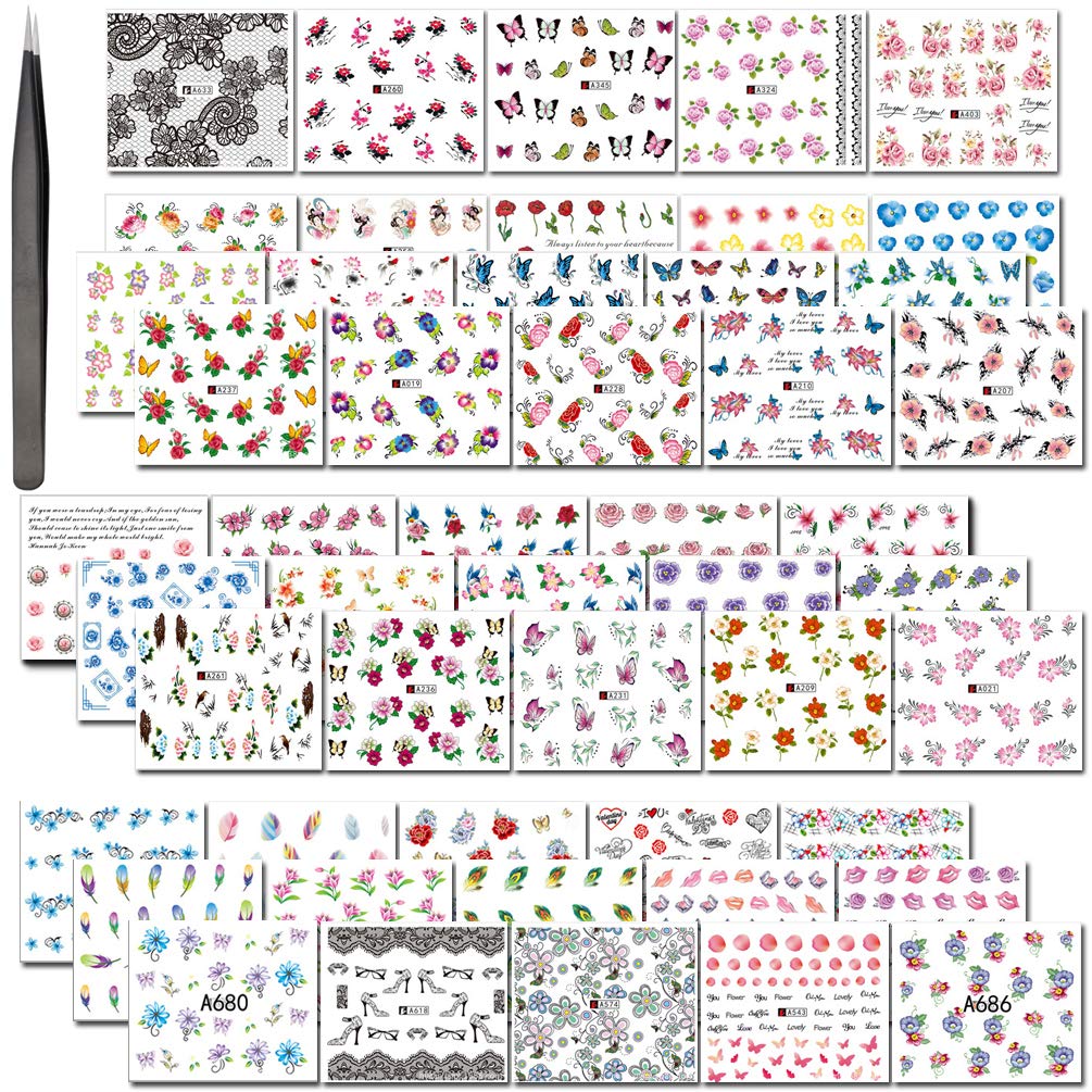 Pack of nail art stickers