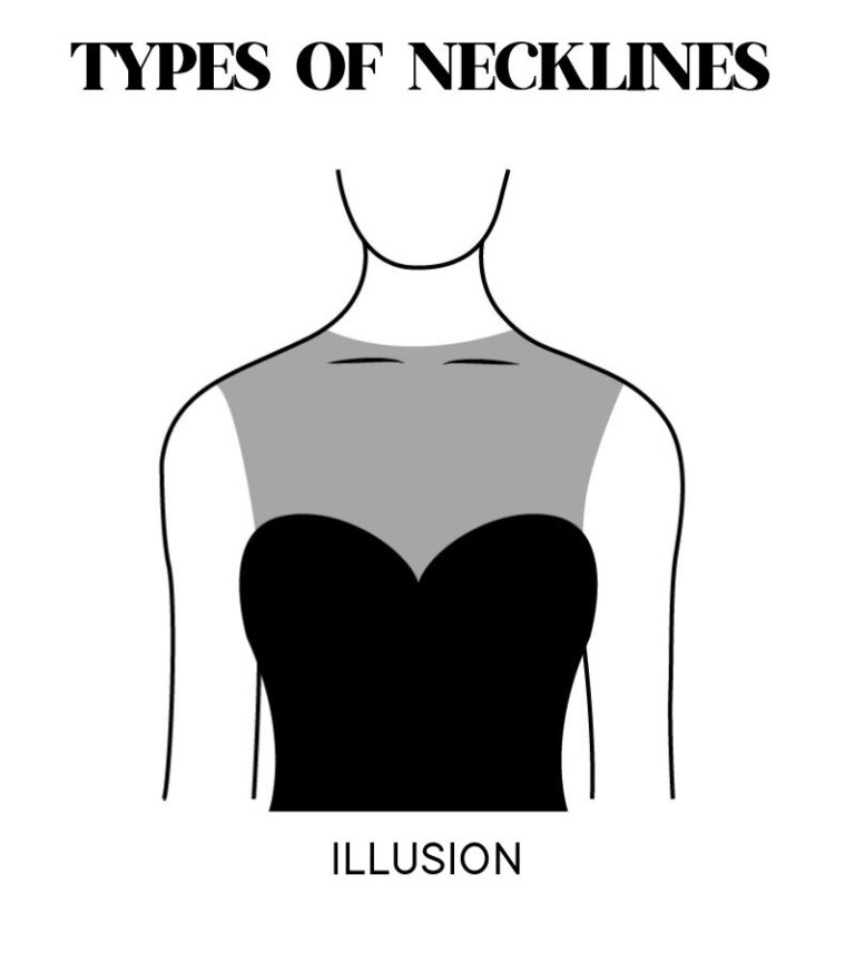 illusion neckline shirt