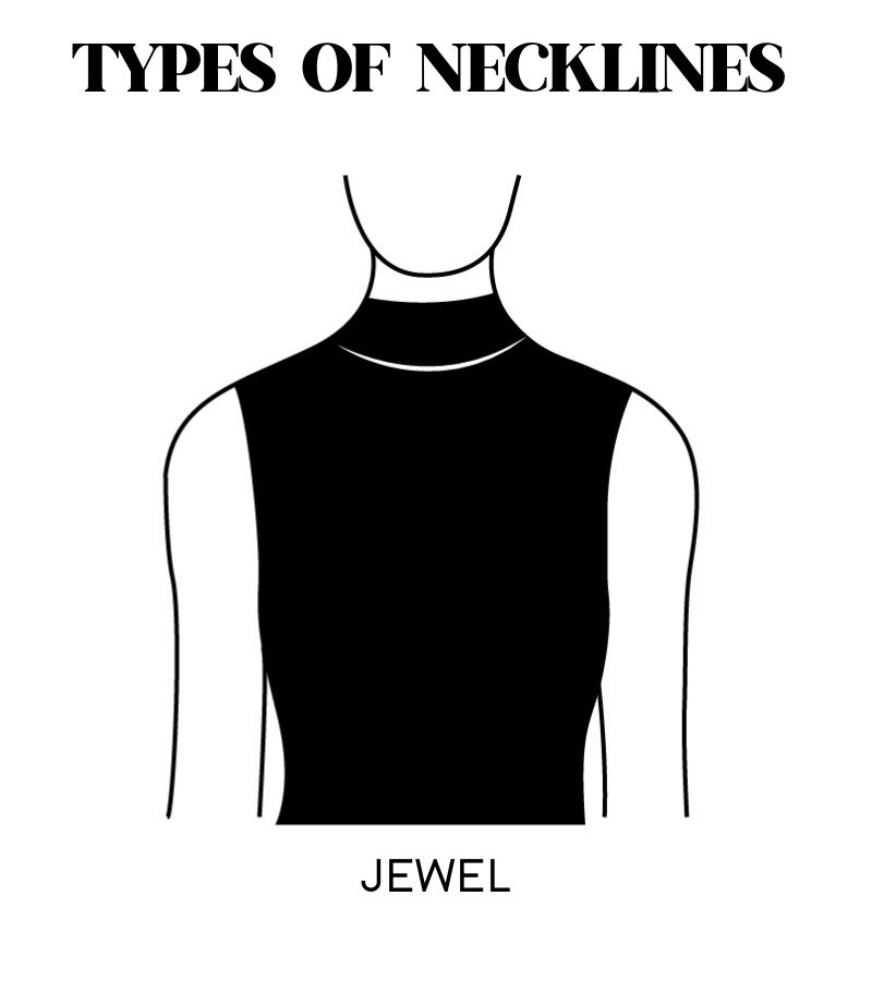 Jewel neckline
