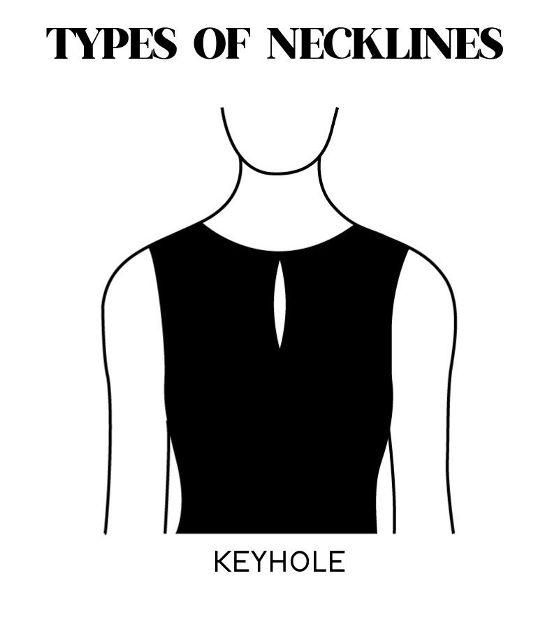 Keyhole neckline