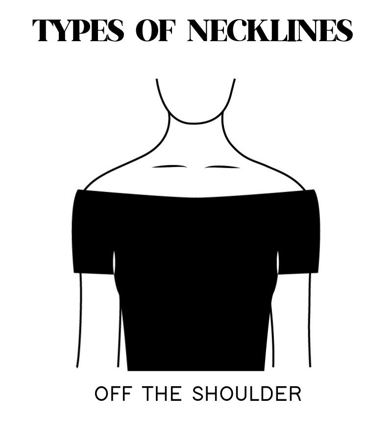Off shoulder neckline