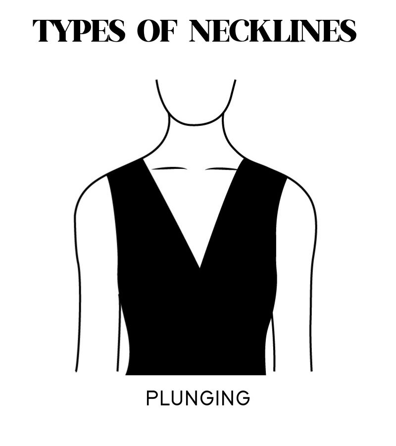 Plunging neckline
