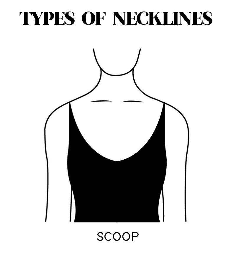Scoop neckline