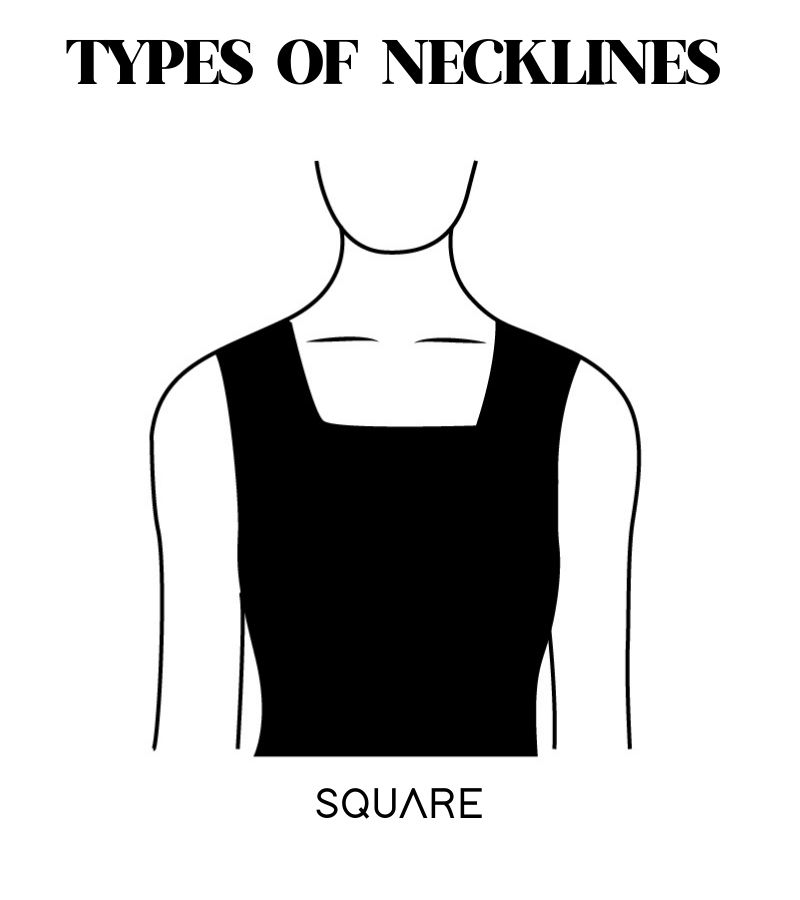 Square neckline