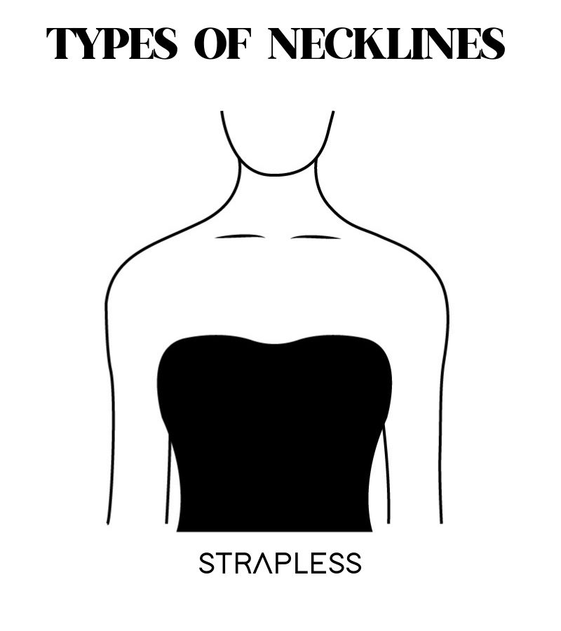 Strapless neckline