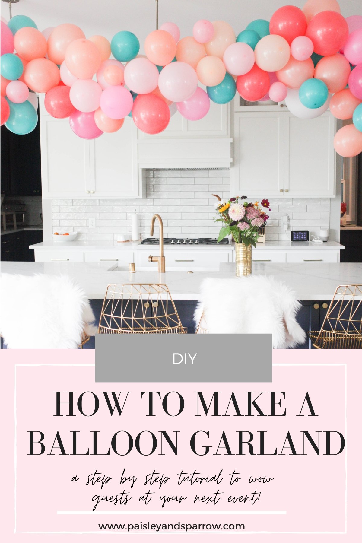 how to make a balloon garland