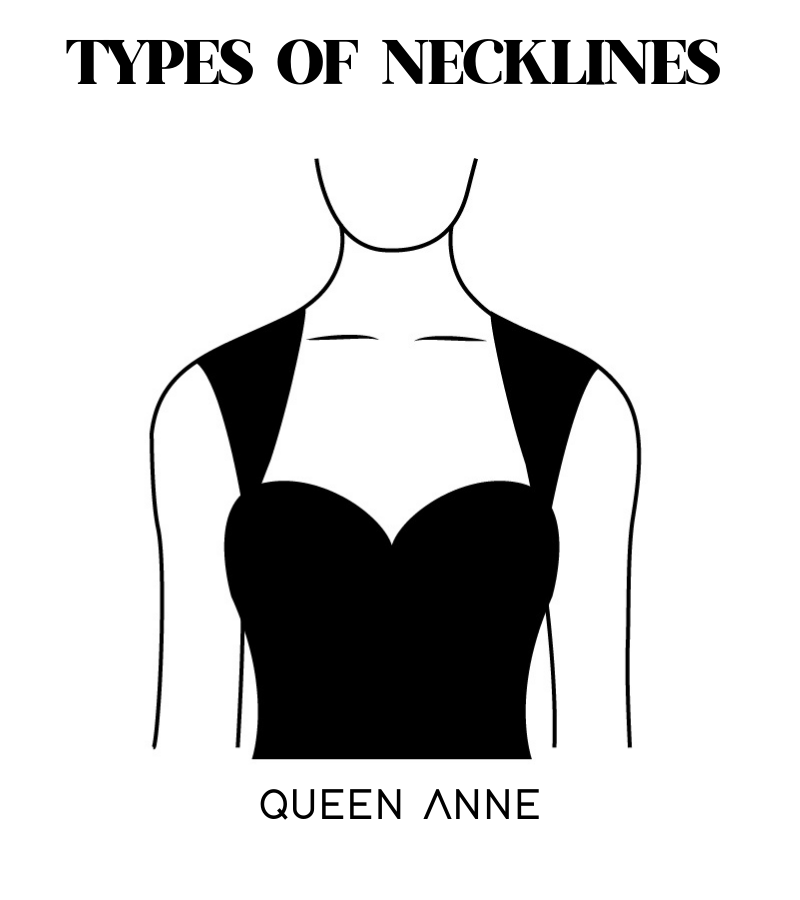 Queen Anne neckline